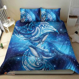 New Zealand Humpback Whale Matariki Bedding Set Maori New Year Taniko Niho Taniwha LT14
