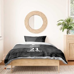 New Zealand Cricket Custom Bedding Set Potae Pango Black Fern Pattern LT9
