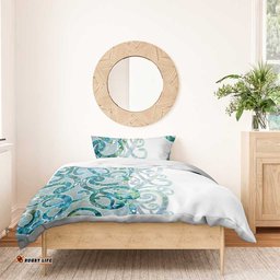 Paua Shell Maori Bedding Set Koru Kowhaiwhai LT7