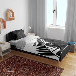 New Zealand Lawn Bowls Custom Bedding Set Aotearoa Silver Fern LT14