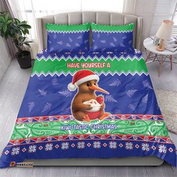 New Zealand Christmas Bedding Set Have Yourself A Kiwi-tastic Christmas LT05