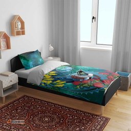 New Zealand Tui Bird Bedding Set Maori Koru With Pohutukawa Galaxy Style LT05