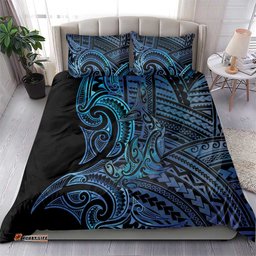 New Zealand Hammerhead Shark Bedding Set Maori Haehae Mangopare Galaxy LT14