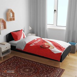 New Zealand Cricket Bedding Set Kiwi Birds Haka Dance Red Fern Sporty Style LT03