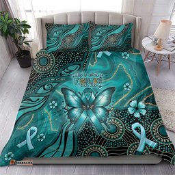 Ovarian Cancer Awareness Bedding Set This Is What A Fighter Looks Like DT05