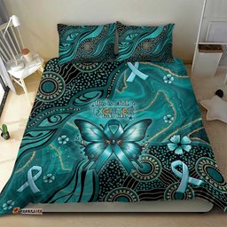 Ovarian Cancer Awareness Bedding Set This Is What A Fighter Looks Like DT05