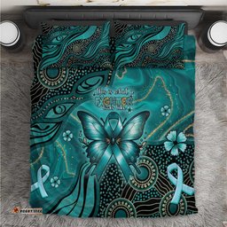 Ovarian Cancer Awareness Bedding Set This Is What A Fighter Looks Like DT05