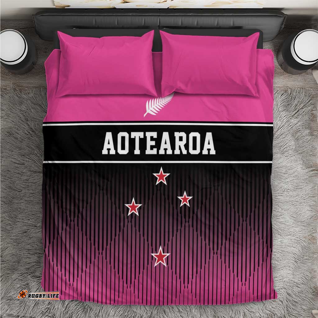 New Zealand Women Cricket Bedding Set Pink Simple Style LT05