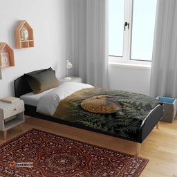 New Zealand Kiwi Bird Bedding Set Silver Fern Mix Maori Pattern LT05