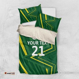 Pakistan Cricket Custom Bedding Set Shaheen Falcon Go Champions LT9