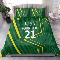 Pakistan Cricket Custom Bedding Set Shaheen Falcon Go Champions LT9