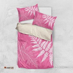 New Zealand Lawn Bowls Breast Cancer Personalized Bedding Set Wrap-Around Silver Fern LT7