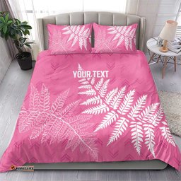 New Zealand Lawn Bowls Breast Cancer Personalized Bedding Set Wrap-Around Silver Fern LT7