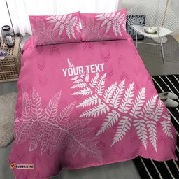 New Zealand Lawn Bowls Breast Cancer Personalized Bedding Set Wrap-Around Silver Fern LT7