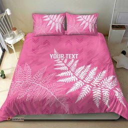 New Zealand Lawn Bowls Breast Cancer Personalized Bedding Set Wrap-Around Silver Fern LT7