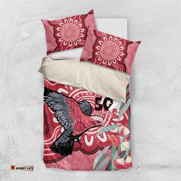 Personalised Australia Galah NAIDOC Week 2026 Bedding Set 50 Years of Deadly Aboriginal Art LT14