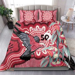 Personalised Australia Galah NAIDOC Week 2026 Bedding Set 50 Years of Deadly Aboriginal Art LT14