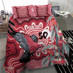 Personalised Australia Galah NAIDOC Week 2026 Bedding Set 50 Years of Deadly Aboriginal Art LT14