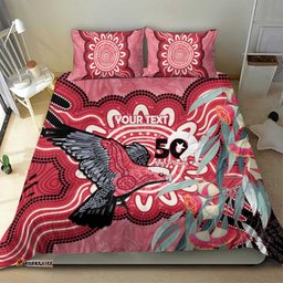 Personalised Australia Galah NAIDOC Week 2026 Bedding Set 50 Years of Deadly Aboriginal Art LT14
