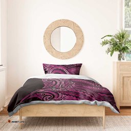 New Zealand Hammerhead Shark Bedding Set Maori Haehae Mangopare Pink LT14