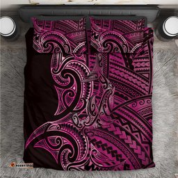 New Zealand Hammerhead Shark Bedding Set Maori Haehae Mangopare Pink LT14