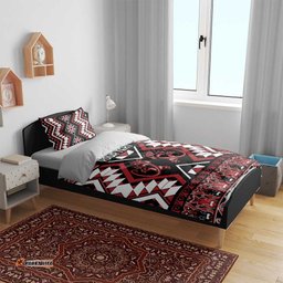 Personalised Aotearoa Waitangi Bedding Set Taniko Motifs - Mania Gecko LT7