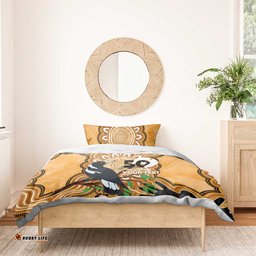 Personalised Australia Magpie NAIDOC Week 2026 Bedding Set 50 Years of Deadly Aboriginal Art LT14