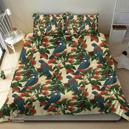 New Zealand Christmas Bedding Set Romantic Tui Birds on Pohutukawa - Ivory LT7