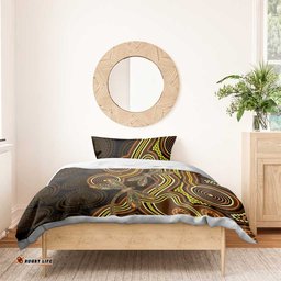 Orange Indigenous Dragonfly Australia Bedding Set Aboriginal Art LT14