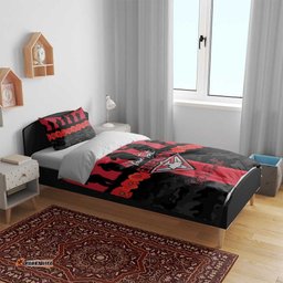 Personalised Essendon Football ANZAC Day Bedding Set Bombers Poppy Lest We Forget LT14