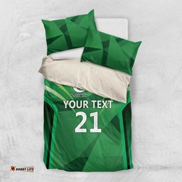 Pakistan Cricket Custom Bedding Set The Green Shirts with Sporty Pattern LT9