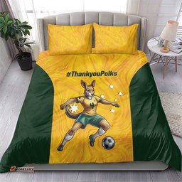 Polkinghorne Australia Matildas Bedding Set 2024 Thank You Polks LT14