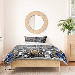 Personalized Collingwood Magpies Bedding Set Aboriginal Dot Painting Graffiti Style TS04