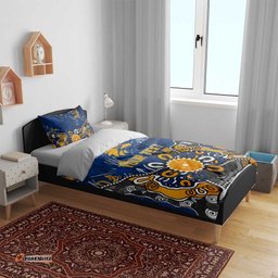 Personalized West Coast Eagles Bedding Set Aboriginal Dot Painting Graffiti Style TS04
