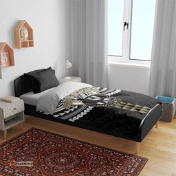 Personalized Collingwood Magpies Bedding Set Polynesian Tribal Pattern Heritage Football TS04
