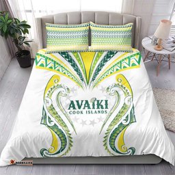 Rugby Cook Islands Avaiki Bedding Set White Kuki Airani Tribal Maori Inspired LT9