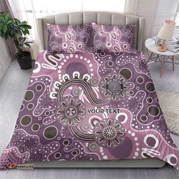 Personalised NAIDOC Week 50 Years Deadly Always Bedding Set Pink Aboriginal Artwork Dot Painting LT9
