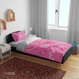 Pink Ribbon Australia Bedding Set Breast Cancer Awareness Aboriginal Cacatua leadbeateri LT14
