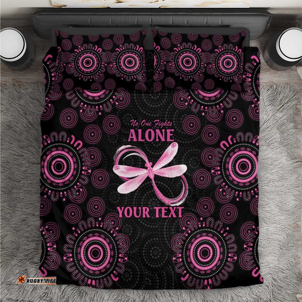 Personalized Pink Dragonfly Aboriginal of Hope Bedding Set Australias Breast Cancer Awareness LT9