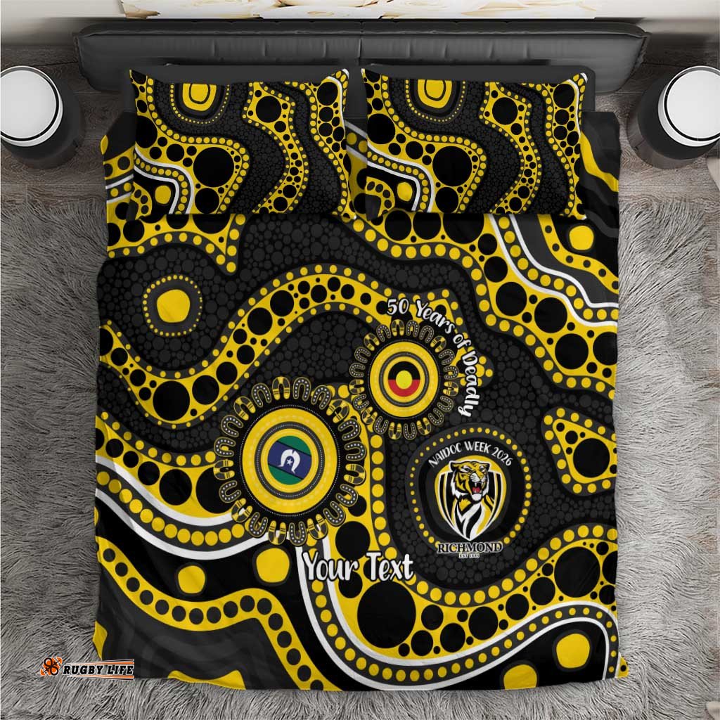Richmond NAIDOC Week 2026 Personalised Bedding Set 50 Years of Deadly Aboriginal Art LT14