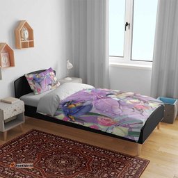 Australia Epilepsy Awareness Bedding Set Purple Fairy Wren with Eucalyptus Flowers LT7