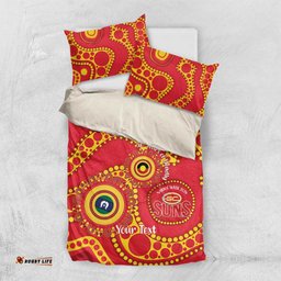 Suns NAIDOC Week 2026 Personalised Bedding Set 50 Years of Deadly Aboriginal Art LT14