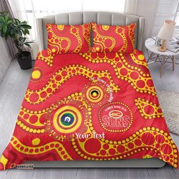 Suns NAIDOC Week 2026 Personalised Bedding Set 50 Years of Deadly Aboriginal Art LT14