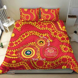 Suns NAIDOC Week 2026 Personalised Bedding Set 50 Years of Deadly Aboriginal Art LT14