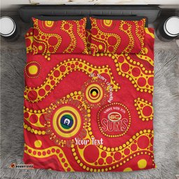 Suns NAIDOC Week 2026 Personalised Bedding Set 50 Years of Deadly Aboriginal Art LT14