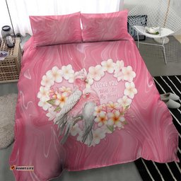 Pink Galah Australia Valentine's Day Bedding Set I Love You With All My Heart LT14