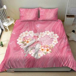 Pink Galah Australia Valentine's Day Bedding Set I Love You With All My Heart LT14
