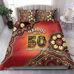 Australia Indigenous NAIDOC Week 2026 Bedding Set 50 Years Of Deadly LT05