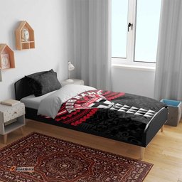 Personalized St Kilda Saints Bedding Set Polynesian Tribal Pattern Heritage Football TS04