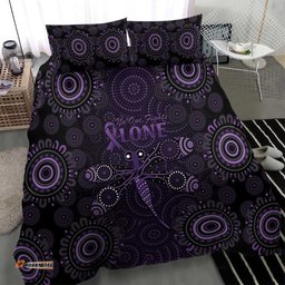 Purple Dragonfly Aboriginal of Hope Bedding Set Australian Epilepsy Awareness LT9